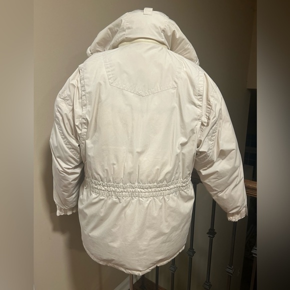 Triple F.A.T. Goose Vintage Cream Down Parka Hooded Winter Jacket Size Small - Picture 7 of 10